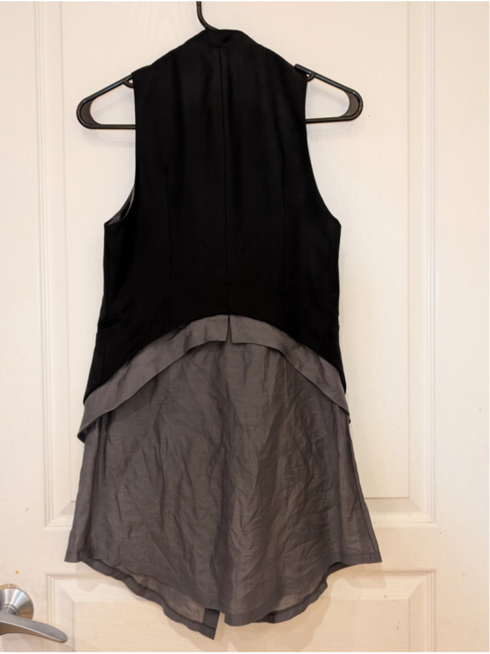 694 - Marc Jacobs Deconstructed Layered Vest Shirt Dress Tunic Sz 4 - Picture 3 of 13